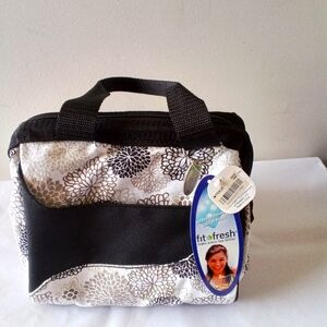 Fit & Fresh NWT Downtown Insulated Lunch Bag with Reusable Chiller Pack New